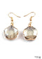 Boho Earrings, RH Dangle Earrings, Gold Crystal Plum Blossom